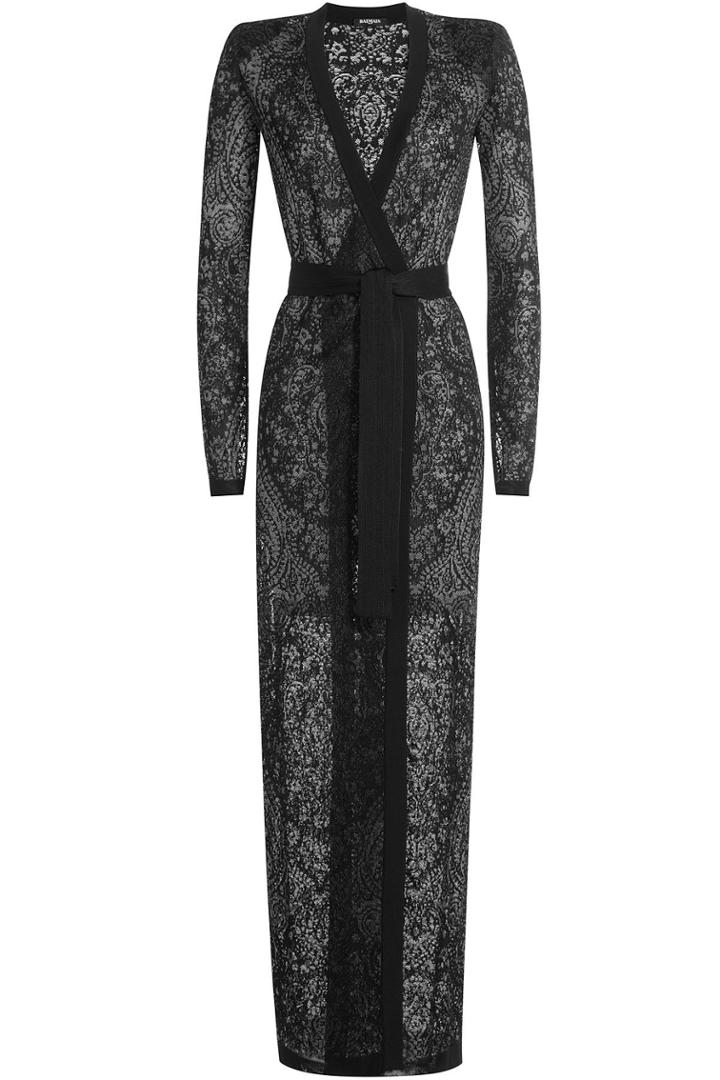 Balmain Balmain Floor Length Knit Cardigan
