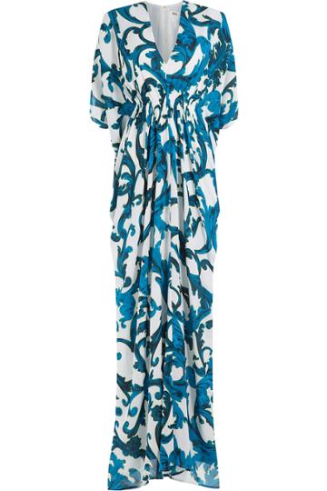 Issa Issa Printed Silk Maxi Dress - Multicolor