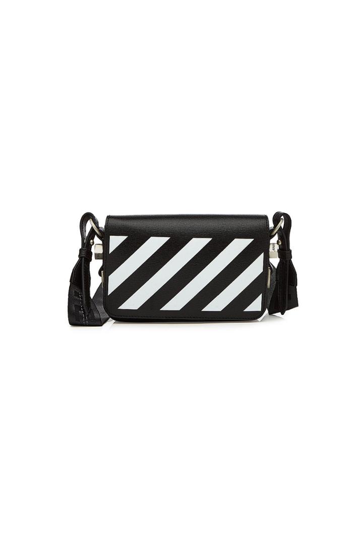 Off-white Off-white Mini Flap Leather Shoulder Bag