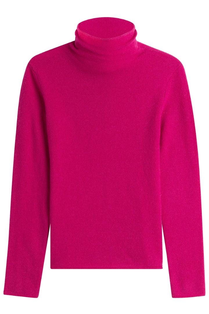 81 Hours 81 Hours Carmen Cashmere Turtleneck Pullover - Magenta