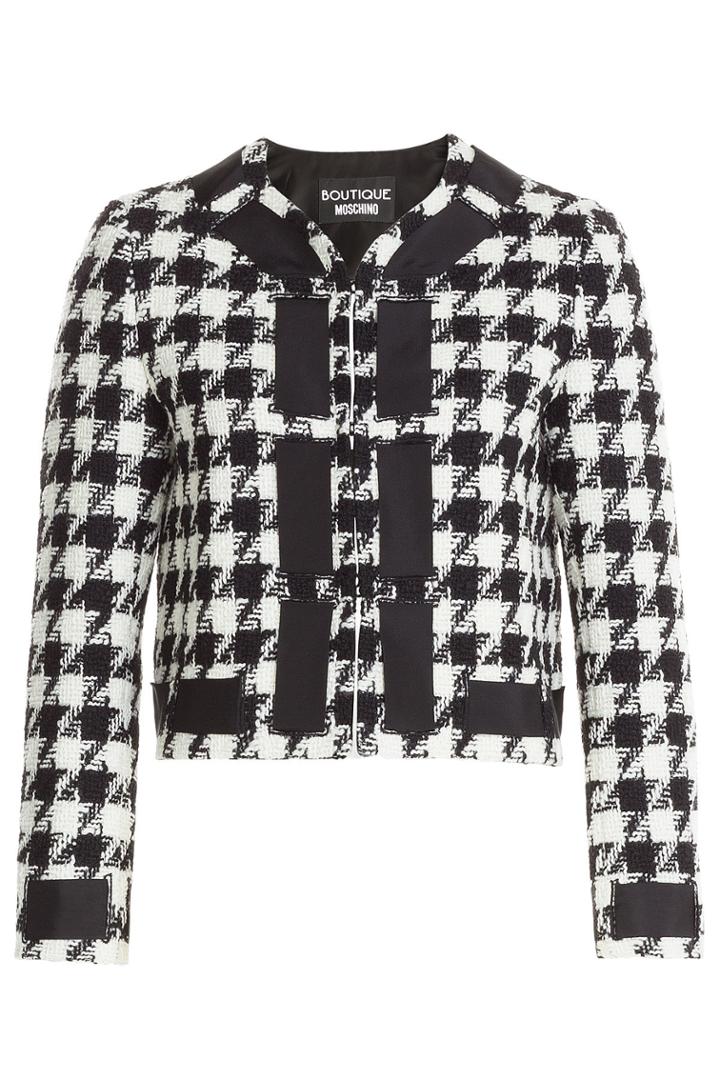 Boutique Moschino Boutique Moschino Dogstooth Bouclé Jacket