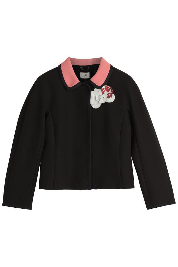 Fendi Fendi Double-crepe Jacket - Black