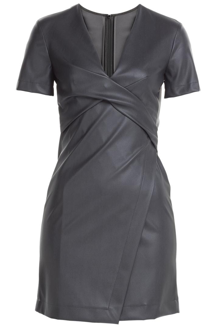 Cédric Charlier Cédric Charlier Faux Leather Dress - Black