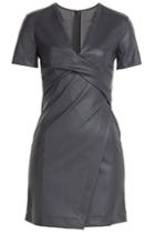 Cédric Charlier Cédric Charlier Faux Leather Dress - Black
