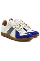 Maison Margiela Maison Margiela Replica Leather Sneakers With Suede