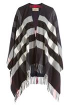 Burberry Shoes & Accessories Burberry Shoes & Accessories Printed Cashmere-merino Wool Cape - Blue