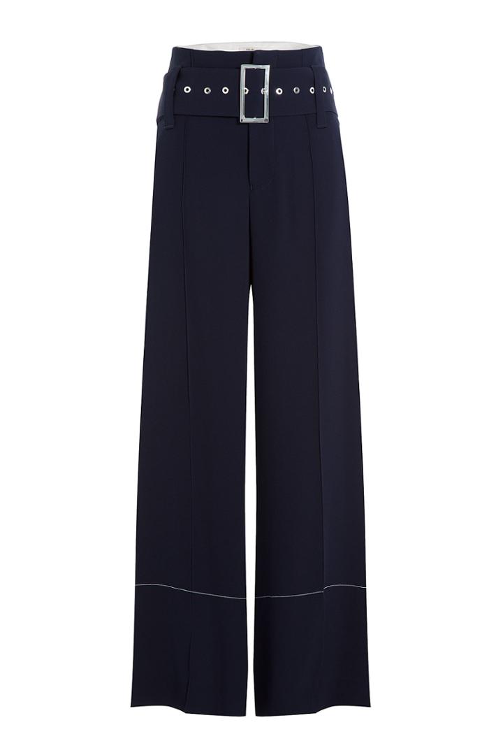 Céline Céline Wide Leg Jersey Pants - Blue