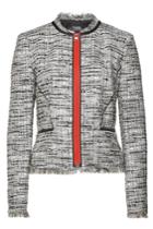 Karl Lagerfeld Karl Lagerfeld Boucle Blazer With Satin