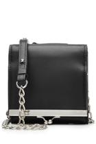 Maison Margiela Maison Margiela Leather Wallet With Shoulder Strap - Black