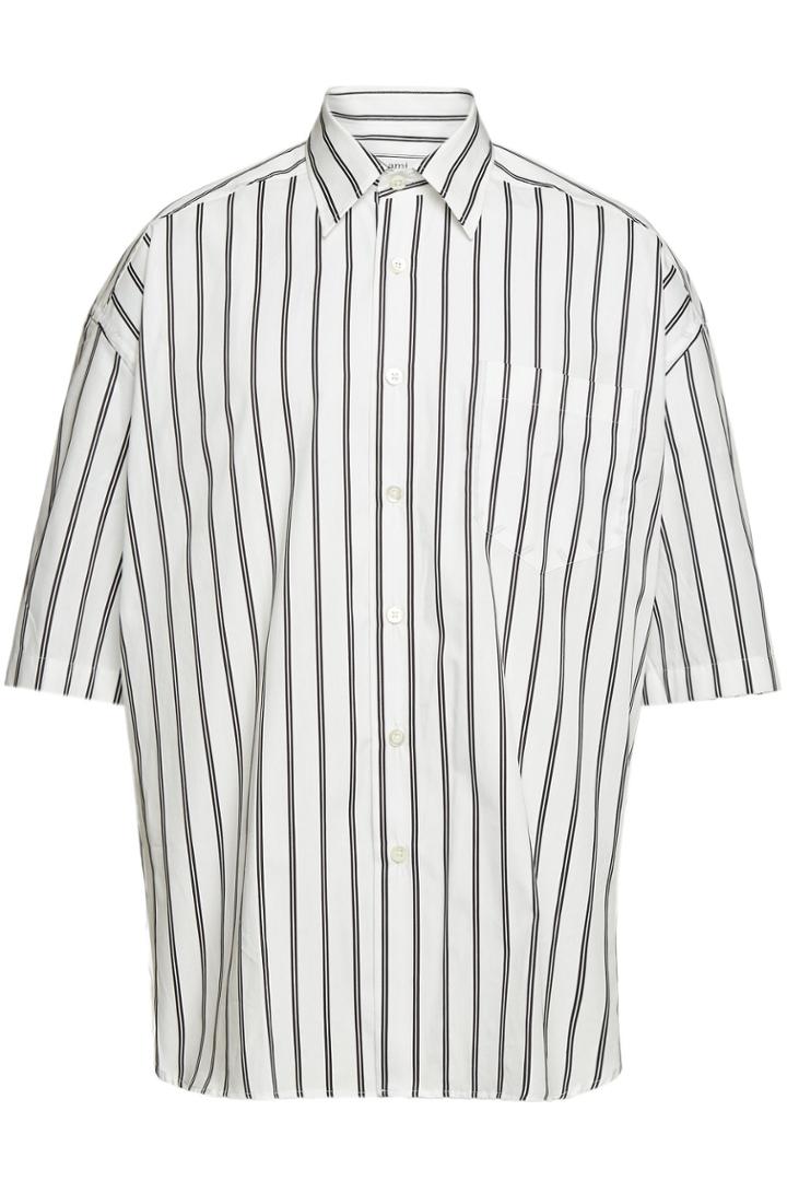 Ami Ami Cotton Oversized Striped Shirt