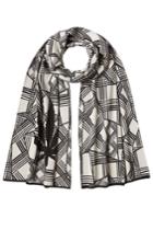 Lucien Pellat-finet Lucien Pellat-finet Printed Cotton Scarf With Cashmere - White