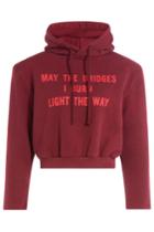 Vetements Vetements Printed Cotton Hoody With Structured Shoulders - Red