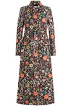 Red Valentino Red Valentino Capotto Floral Print Coat - Multicolor