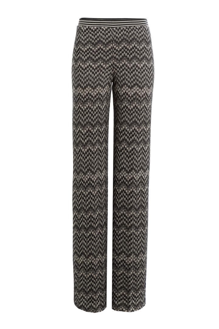 Missoni Missoni Wide Leg Wool Blend Pants - Multicolor