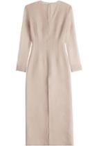 Emilia Wickstead Emilia Wickstead Charlene Cloque Dress - Beige
