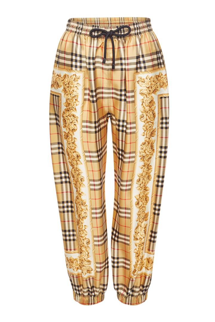 Burberry Burberry Printed Silk Pants