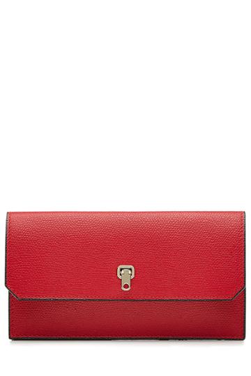 Valextra Valextra Leather Wallet - Red