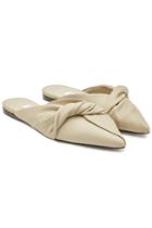 Max Mara Max Mara Dayan Leather Mules With Knot Detail