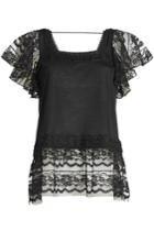 Anna Sui Anna Sui Top With Lace And Embroidery