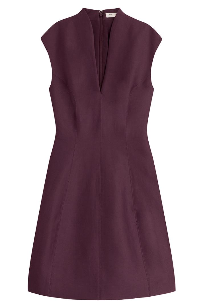 Halston Heritage Halston Heritage Cotton Dress - Purple