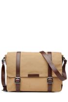 Marc By Marc Jacobs Marc By Marc Jacobs Cotton Messenger Bag With Leather - Camel