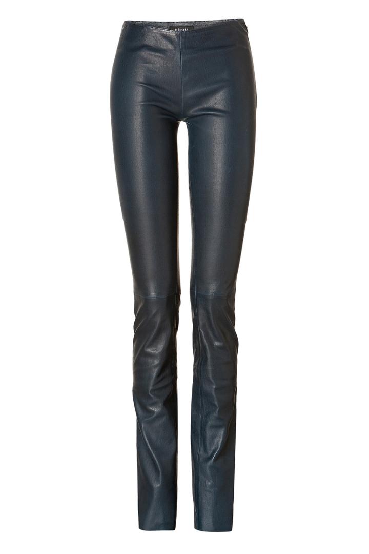 Jitrois Jitrois Stretch Leather Leggings In Mallard