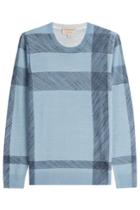 Burberry London Burberry London Thompson Merino Wool Pullover - Blue