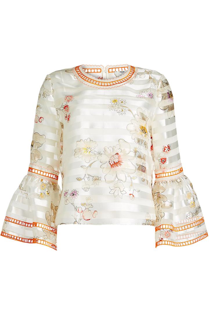 Fendi Fendi Printed Silk Blouse