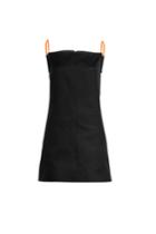 Courreges Courreges Cotton Dress With Plastic Straps - Black