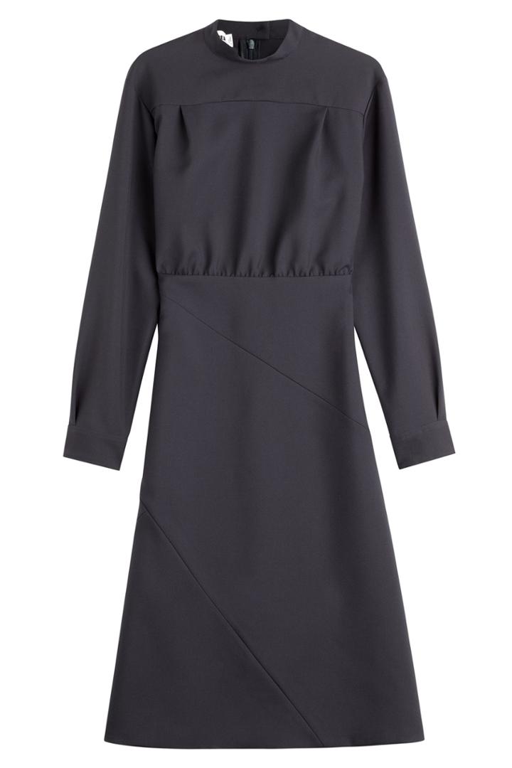 Jil Sander Jil Sander Vajolet Virgin Wool Dress - Blue