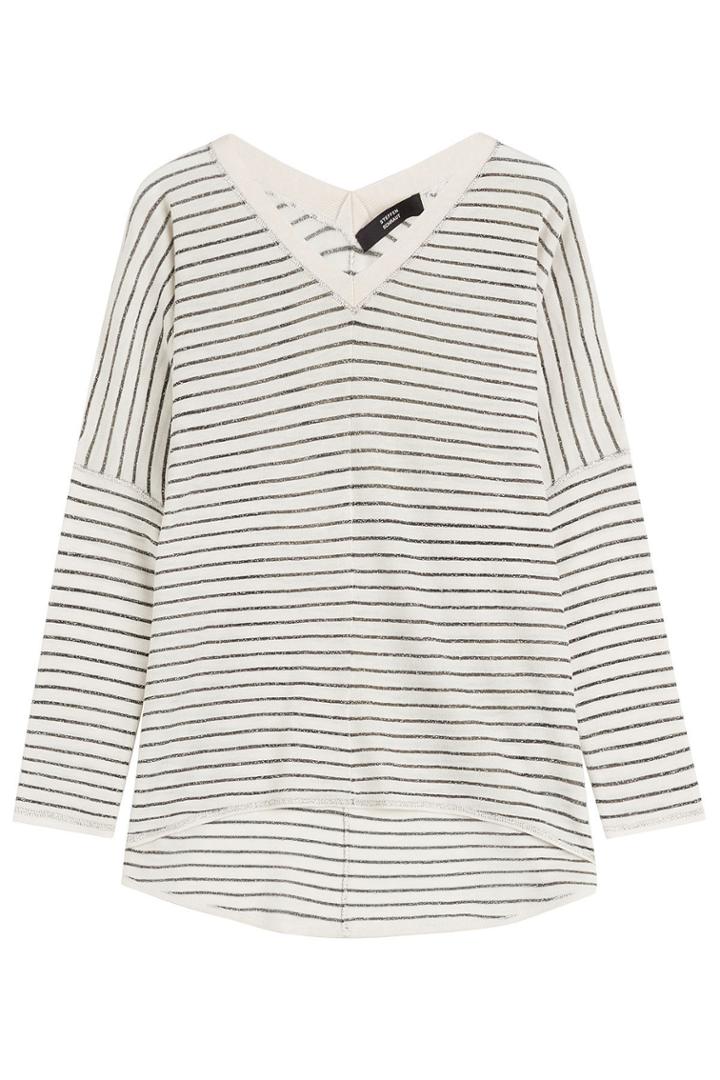 Steffen Schraut Steffen Schraut Drop Shoulder Striped Top