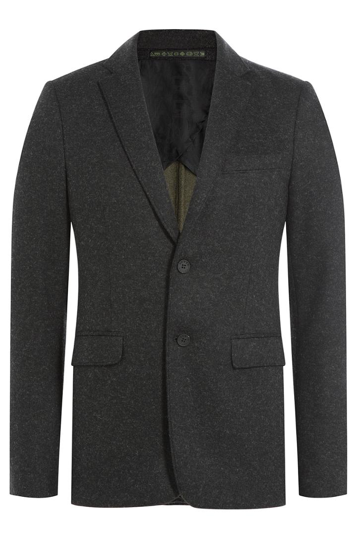 Kenzo Kenzo Wool Blazer With Elbow Patches - Black