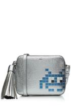 Anya Hindmarch Anya Hindmarch Space Invader Leather Crossbody Shoulder Bag - None