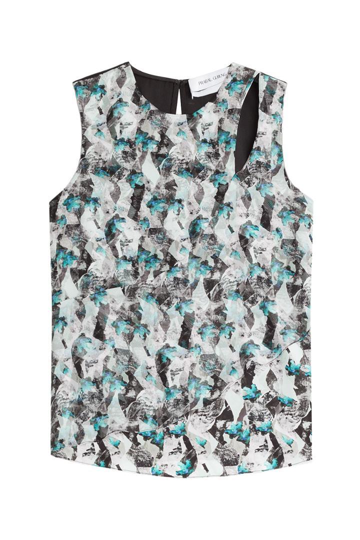 Prabal Gurung Prabal Gurung Printed Silk Blouse