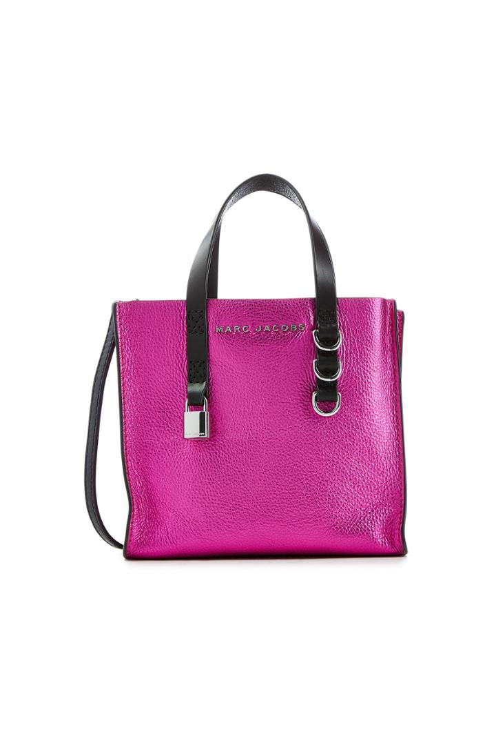 Marc Jacobs Marc Jacobs Mini Grind Metallic Leather Tote