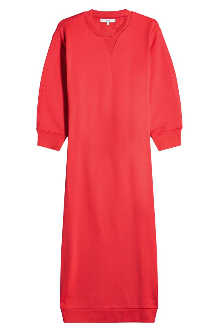 Tibi Tibi Sweatshirt Dress With Open Back