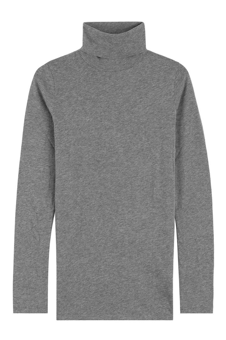 Majestic Majestic Cotton-cashmere Turtleneck - Grey