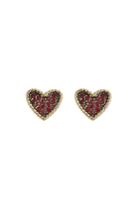 Marc Jacobs Marc Jacobs Embellished Heart Earrings - Gold