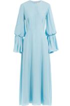 Roksanda Ilincic Roksanda Ilincic Silk Dress With Gathered Sleeves - Blue