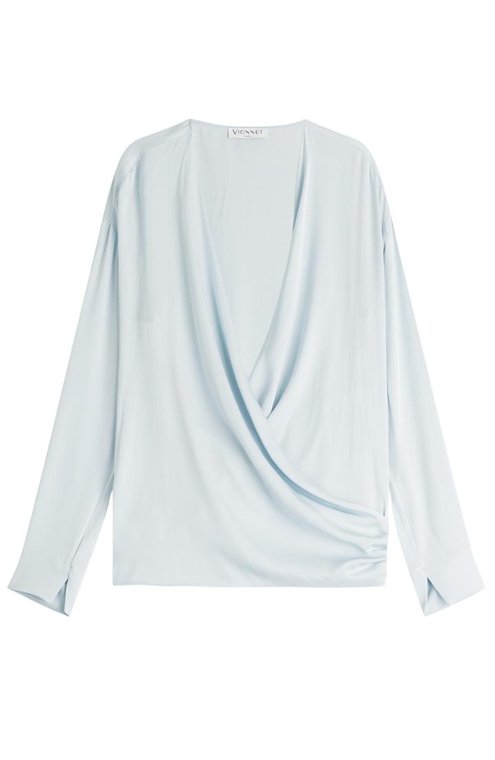 Vionnet Draped Silk Blouse
