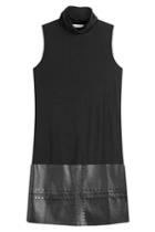 Bailey 44 Bailey 44 Mixed Media Faux Leather Mini-dress