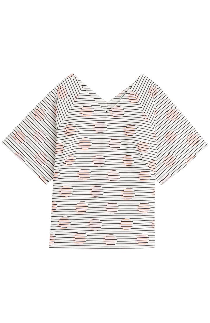 Kenzo Dots & Stripes Poplin Top