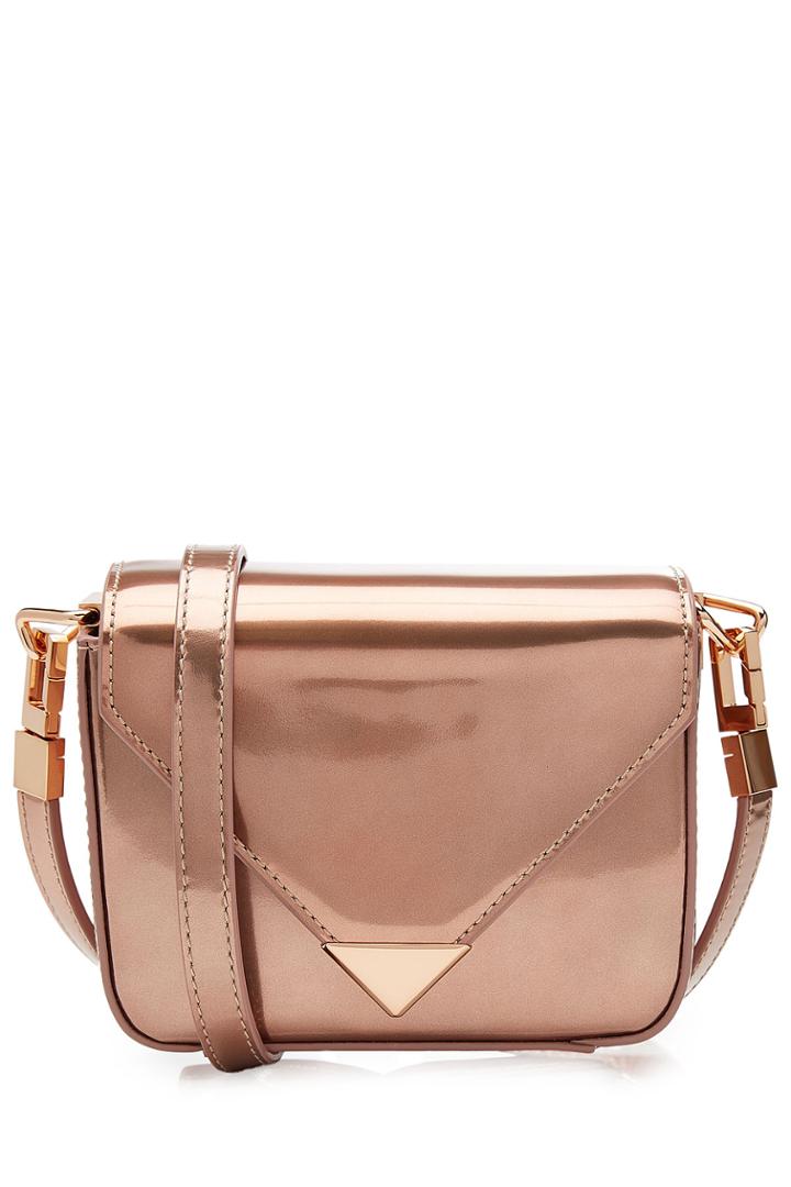 Alexander Wang Alexander Wang Metallic Leather Mini Shoulder Bag - Rose