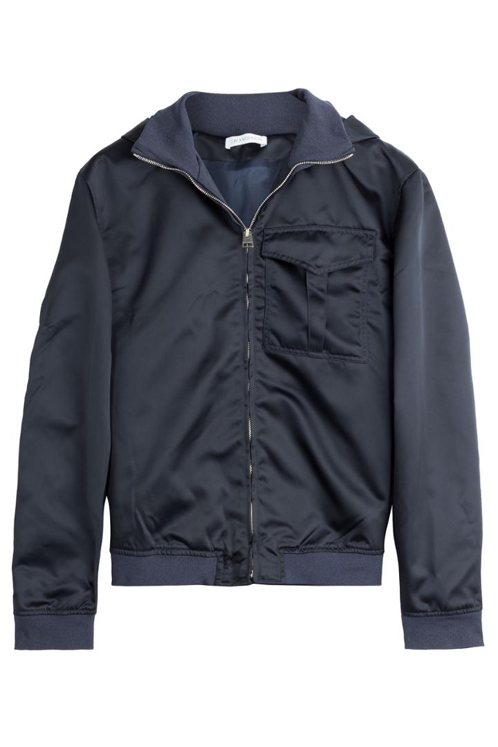 J.w. Anderson J.w. Anderson Satin Bomber Jacket - Blue