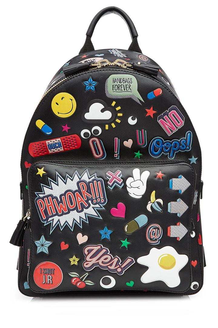 Anya Hindmarch Anya Hindmarch All Over Stickers Mini Leather Backpack - Multicolor
