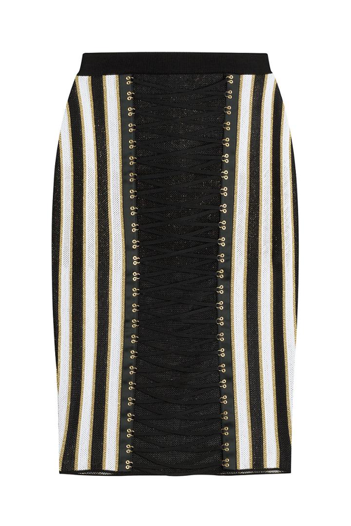 Balmain Balmain Laced Front Skirt
