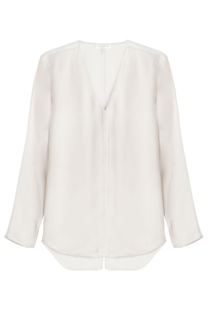 Rag & Bone Rag & Bone Silk Blouse - Rose