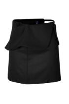 J.w. Anderson J.w. Anderson Wool Mini-skirt With Ruffled Waist - Black