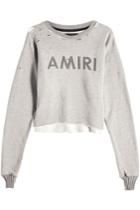 Amiri Amiri Distressed Sweatshirt With Cotton