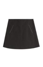 Polo Ralph Lauren Cotton Skirt With Leather